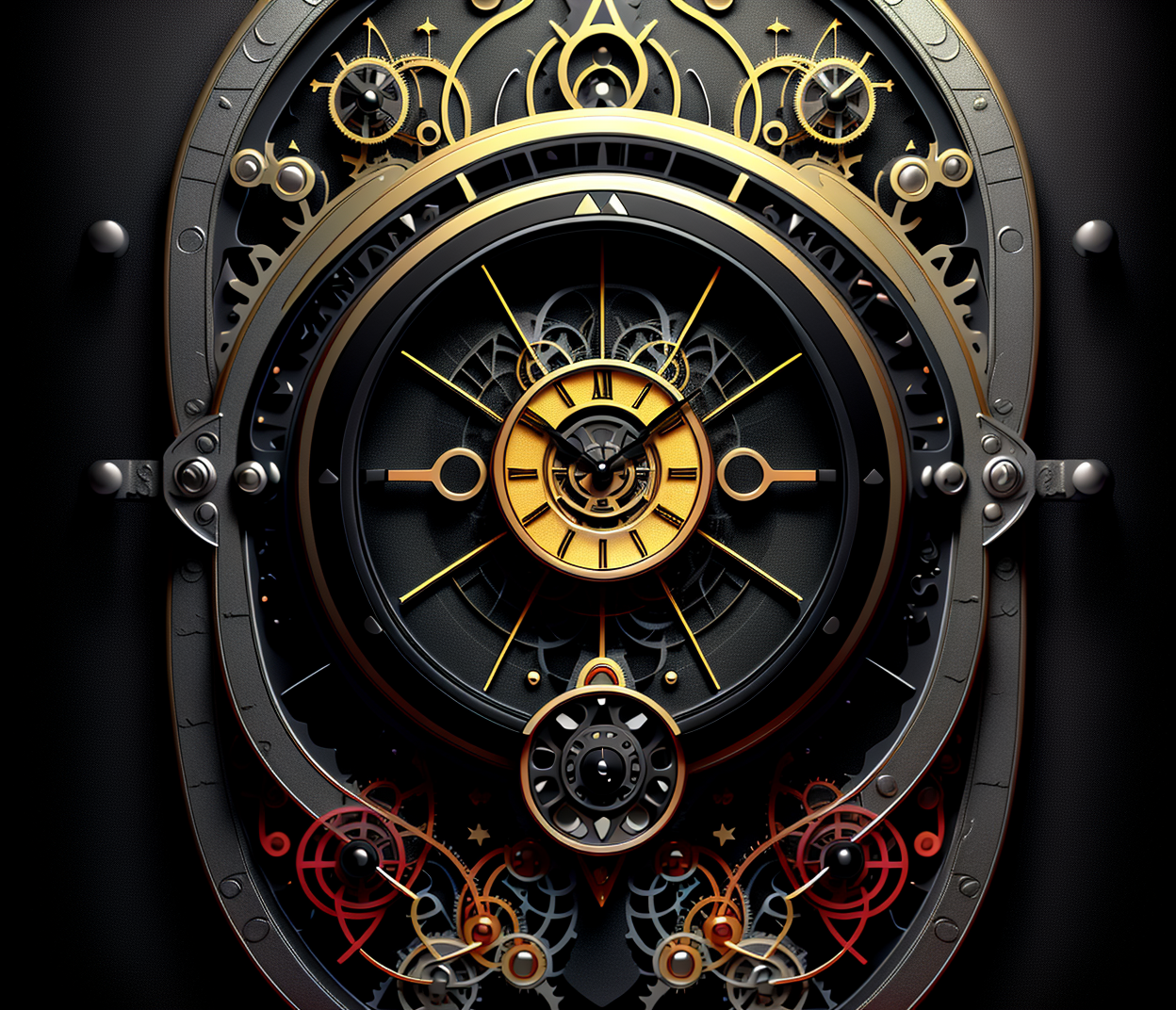 00246-3385054098-CrystallineAI,  numeral, black background, analog clock ，.png